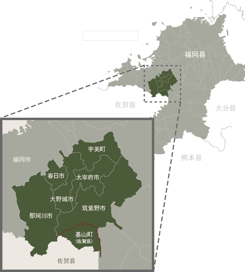 「西都」市町地图