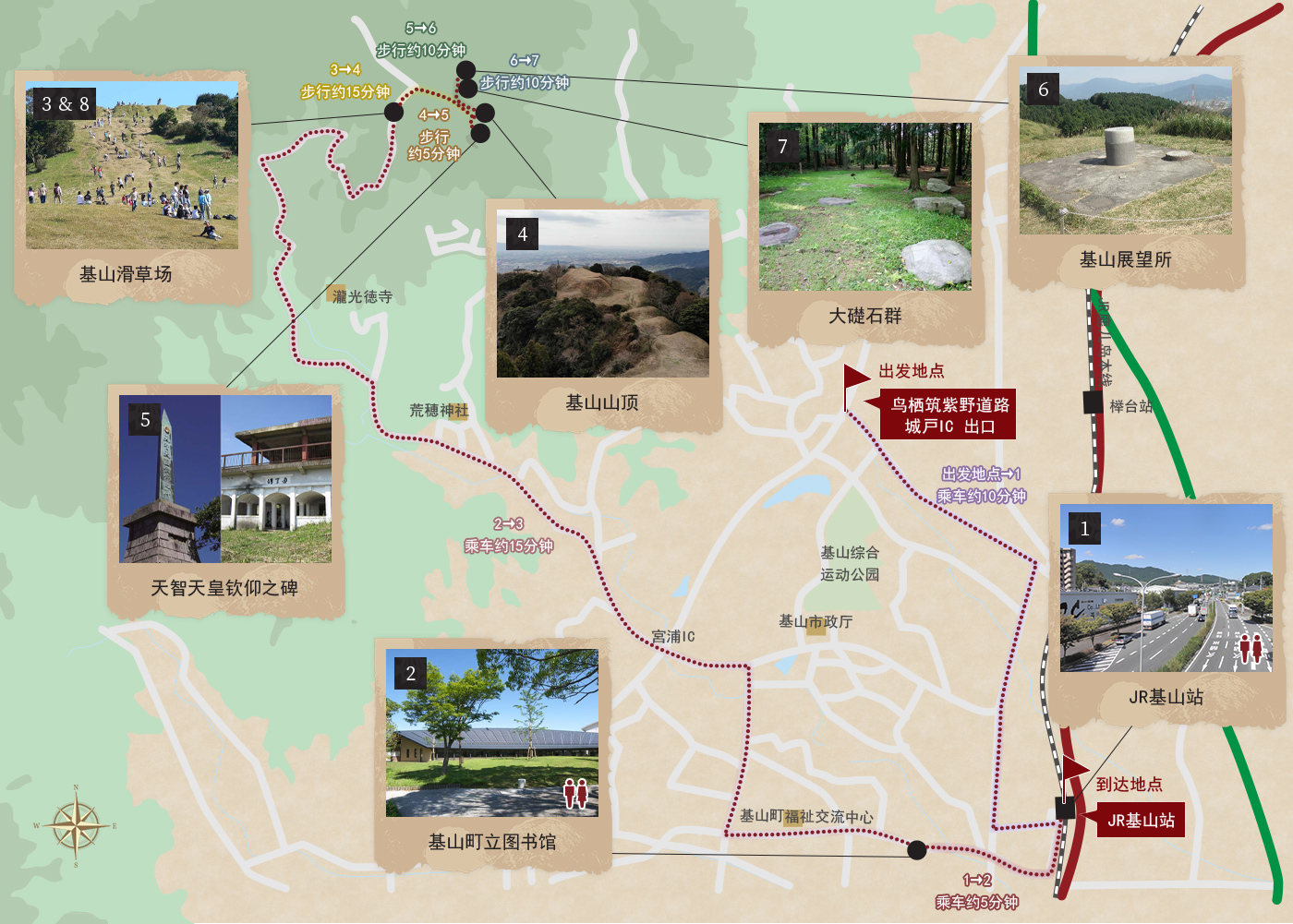 基山町推荐的方案地图